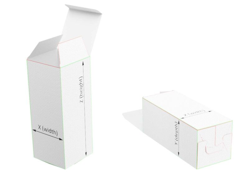 1-2-3 bottom box - render with dimensions